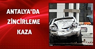 Antalyada 7 araçlı zincirleme kaza: 5 yaralı
