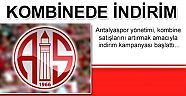 Antalyaspor’da kombine indirimi