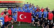 Antalyaspor’dan teröre bayraklı protesto