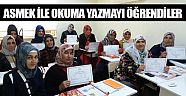 ASMEK ile okuma yazmayı öğrendiler