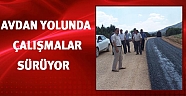 Avdan yolunda asfalt çalışması devam ediyor