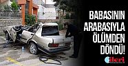 Babasının otomobiliyle kaza yapan genç yaralandı