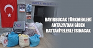 Bayırbucak Türkmenleri Antalya’dan giden battaniyelerle ısınacak