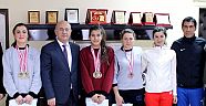 Bisikletçilerden Hacıcaferoğlu'na ziyaret
