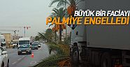 Büyük bir faciayı  palmiye engelledi