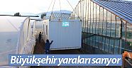 Büyükşehir'den ev eşyası ve konteyner ev yardımı