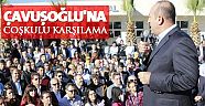 Çavuşoğlu'na coşkulu karşılama