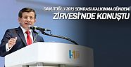 Davutoğlu, ''Kalkınmayla fakirliğin, açlığın ve eşitsizliğin önüne geçilebilir''