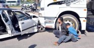 Dur ihtarından kaçmak istedi