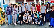 Eserler açık hava da sergilendi