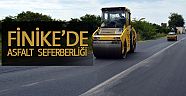 Finike’de asfalt seferberliği