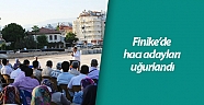 Finike’de hacı adayları uğurlandı