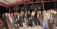 Havai fişeklerle karşıladılar
