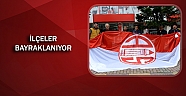 İlçeler Antalyaspor bayraklarıyla süsleniyor