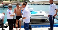 İmdadına polis yetişti