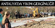 İskele yıkımında gerginlik!