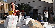 Kaçak sigaralar imha edildi