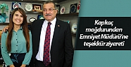 Kapkaç mağdurundan Emniyet Müdürü'ne teşekkür ziyareti