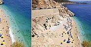 Kaputaş plajına turist akını 
