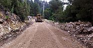 Karagöl Yaylası’nda yol  yapım çalışmaları sürüyor