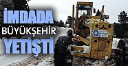 Karda kalan vatandaşlara Büyükşehir yetişti