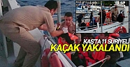 Kaş’ta 11 Suriyeli kaçak yakalandı    