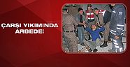 Kemer’de çarşı yıkımında arbede 