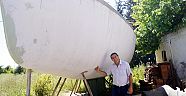 Kendi teknesini yaptı