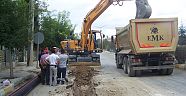 Korkuteli’de  kanalizasyon çalışması tam gaz 
