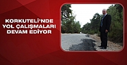 Korkuteli'nde yol çalışmaları devam ediyor