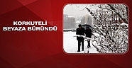 Korkuteli'ne yılın ilk karı düştü