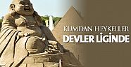 Kumdan heykeller devler liginde