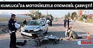 Kumluca'da motosikletle otomobil çarpıştı: 1 yaralı