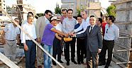 Lojmanın temeli atıldı