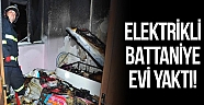 Manavgat'ta elektrikli battaniyeden yangın çıktı!