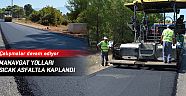 Manavgat yolları sıcak asfaltla kaplandı