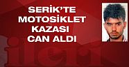 Motosiklet kazası can aldı