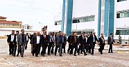 Muhtarlar hastane inşaatını inceledi