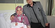 Nakilli çiftin bebek sevinci
