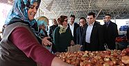 Pazar esnafına ziyaret