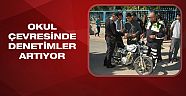 Polis okul çevrelerinde denetim yaptı 