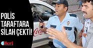 Polis taraftara silah çekti!