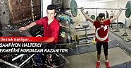 Şampiyon halterci ekmeğini hurdadan kazanıyor