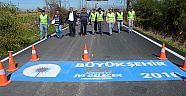 Serik Kozağacı Mahallesi yolu sıcak asfaltla kaplandı
