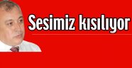 Sesimiz kısılıyor