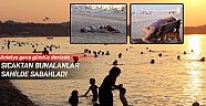Sıcaktan bunalanlar sahilde sabahladı 