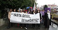Şiddeti protesto ettiler