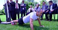 Şınav çekme iddiasında kazanan öğrenciler oldu