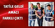Tatile geldi otomobil çaldı