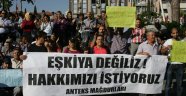 Tekstil işçilerinden eylem